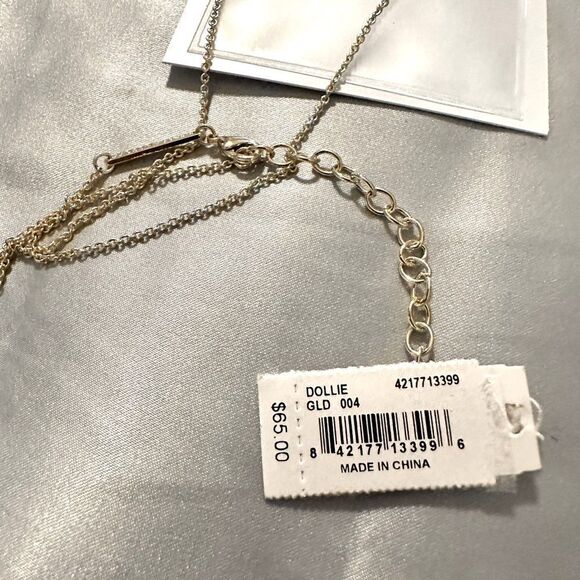 Kendra Scott Dollie Gold with Silver Pendant Necklace - Picture 4 of 7